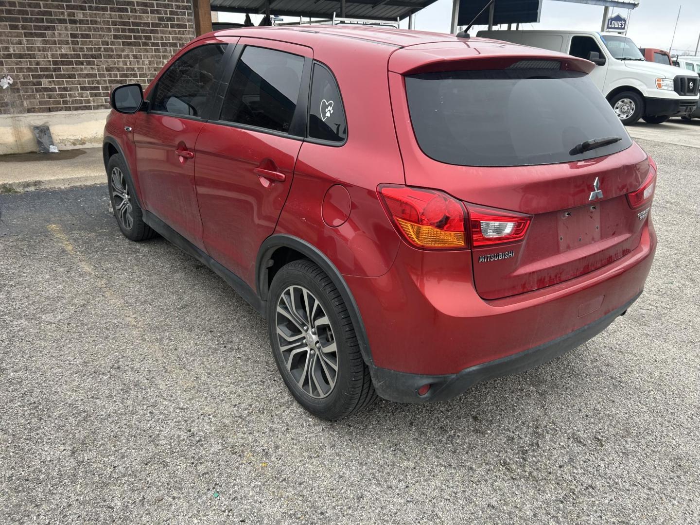 2016 Red Mitsubishi Outlander Sport 2.0 ES CVT (JA4AP3AUXGZ) with an 2.0L L4 DOHC 16V engine, CVT transmission, located at 1687 Business 35 S, New Braunfels, TX, 78130, (830) 625-7159, 29.655487, -98.051491 - Photo#1