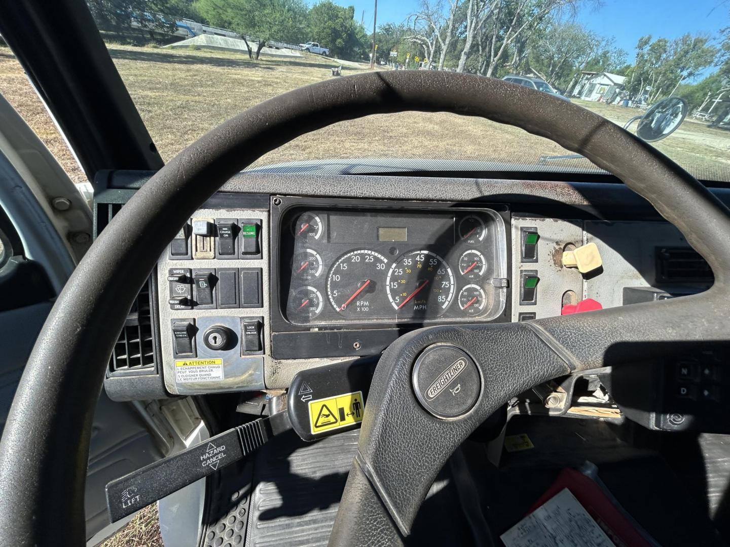 2002 White Freightliner FL70 - (1FVABTBS52D) with an 8.3L L6 DIESEL engine, located at 1687 Business 35 S, New Braunfels, TX, 78130, (830) 625-7159, 29.655487, -98.051491 - Photo#10