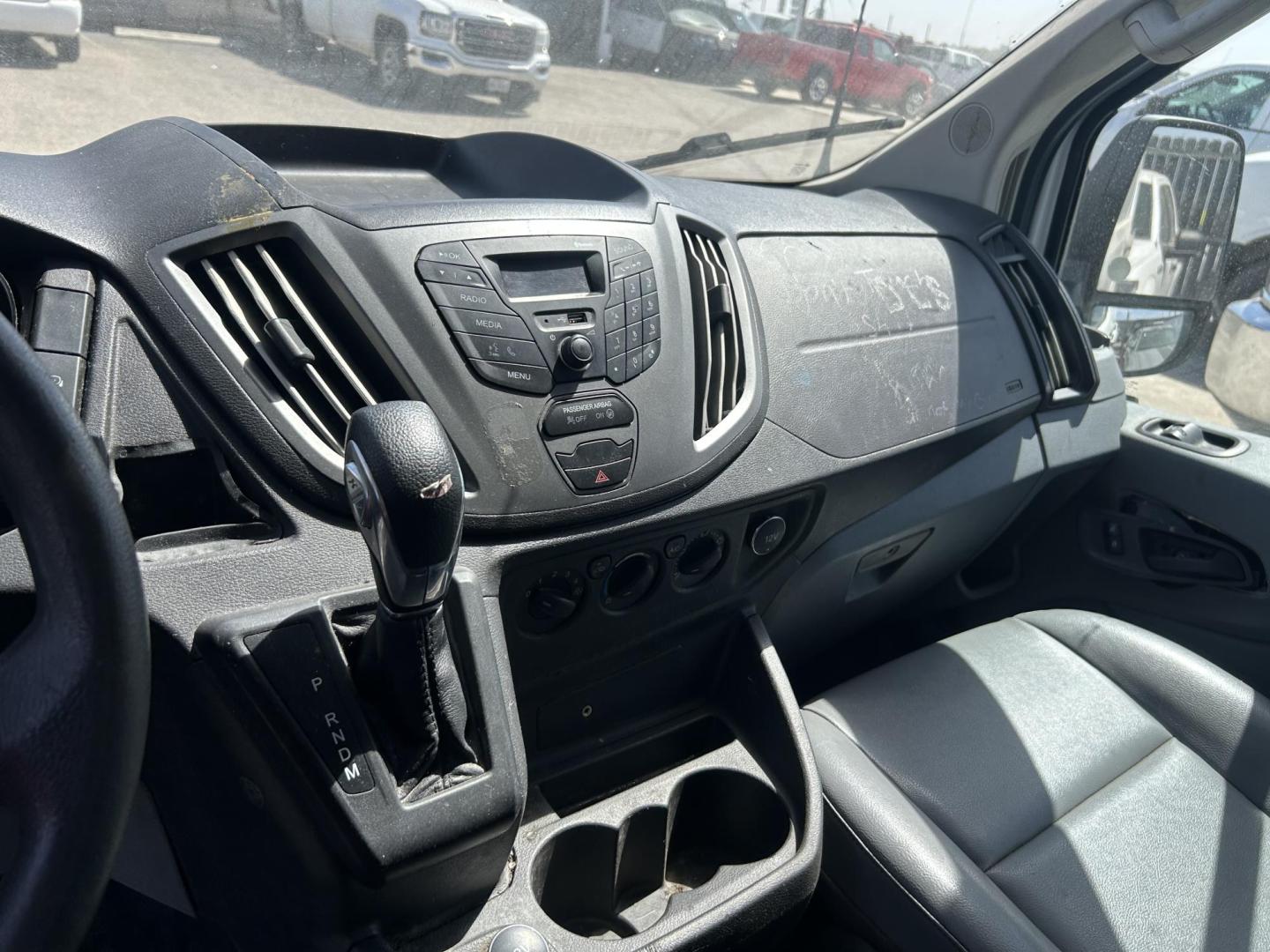 2018 White Ford Transit 150 Van Med. Roof w/Sliding Pass. 148-in. WB (1FTYE2CM4JK) with an 3.7L V6 DOHC 24V engine, 6A transmission, located at 1687 Business 35 S, New Braunfels, TX, 78130, (830) 625-7159, 29.655487, -98.051491 - Photo#6