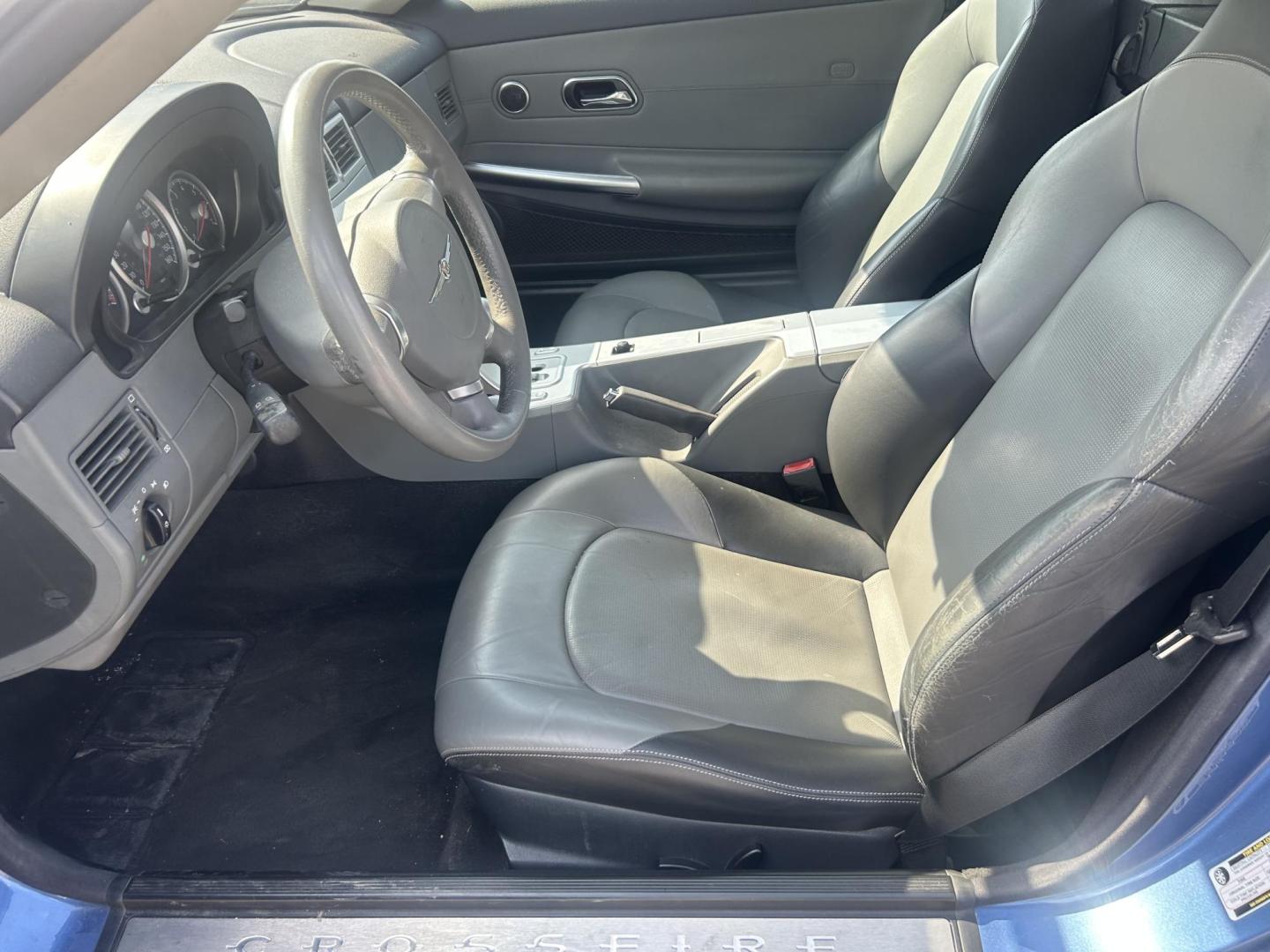 2008 Blue Chrysler Crossfire Coupe Limited (1C3LN69L58X) with an 3.2L V6 SOHC 18V engine, located at 1687 Business 35 S, New Braunfels, TX, 78130, (830) 625-7159, 29.655487, -98.051491 - Photo#4