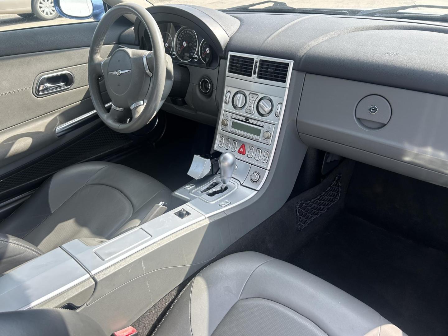 2008 Blue Chrysler Crossfire Coupe Limited (1C3LN69L58X) with an 3.2L V6 SOHC 18V engine, located at 1687 Business 35 S, New Braunfels, TX, 78130, (830) 625-7159, 29.655487, -98.051491 - Photo#7