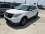 2014 White Ford Explorer Police 4WD (1FM5K8AR5EG) with an 3.7L V6 DOHC 24V engine, 6-Speed Automatic transmission, located at 1687 Business 35 S, New Braunfels, TX, 78130, (830) 625-7159, 29.655487, -98.051491 - Photo#0