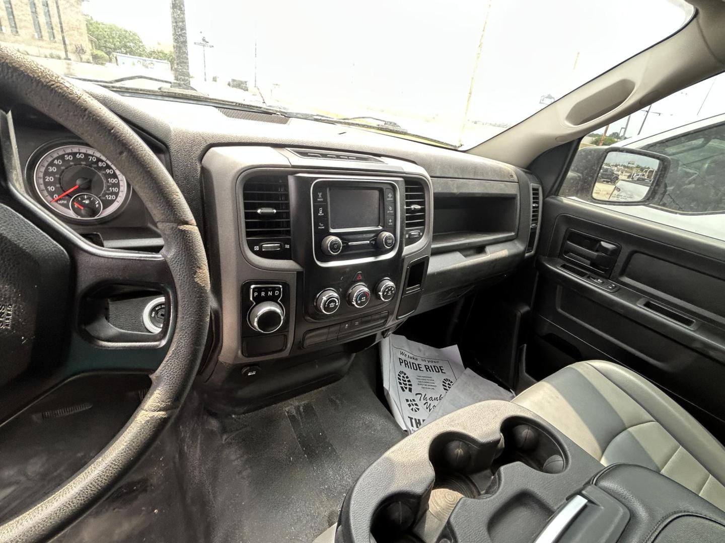 2022 White RAM 1500 Classic Tradesman Quad Cab 2WD (1C6RR6FG3NS) with an 3.6L V6 DOHC 24V FFV engine, 8A transmission, located at 1687 Business 35 S, New Braunfels, TX, 78130, (830) 625-7159, 29.655487, -98.051491 - Photo#13