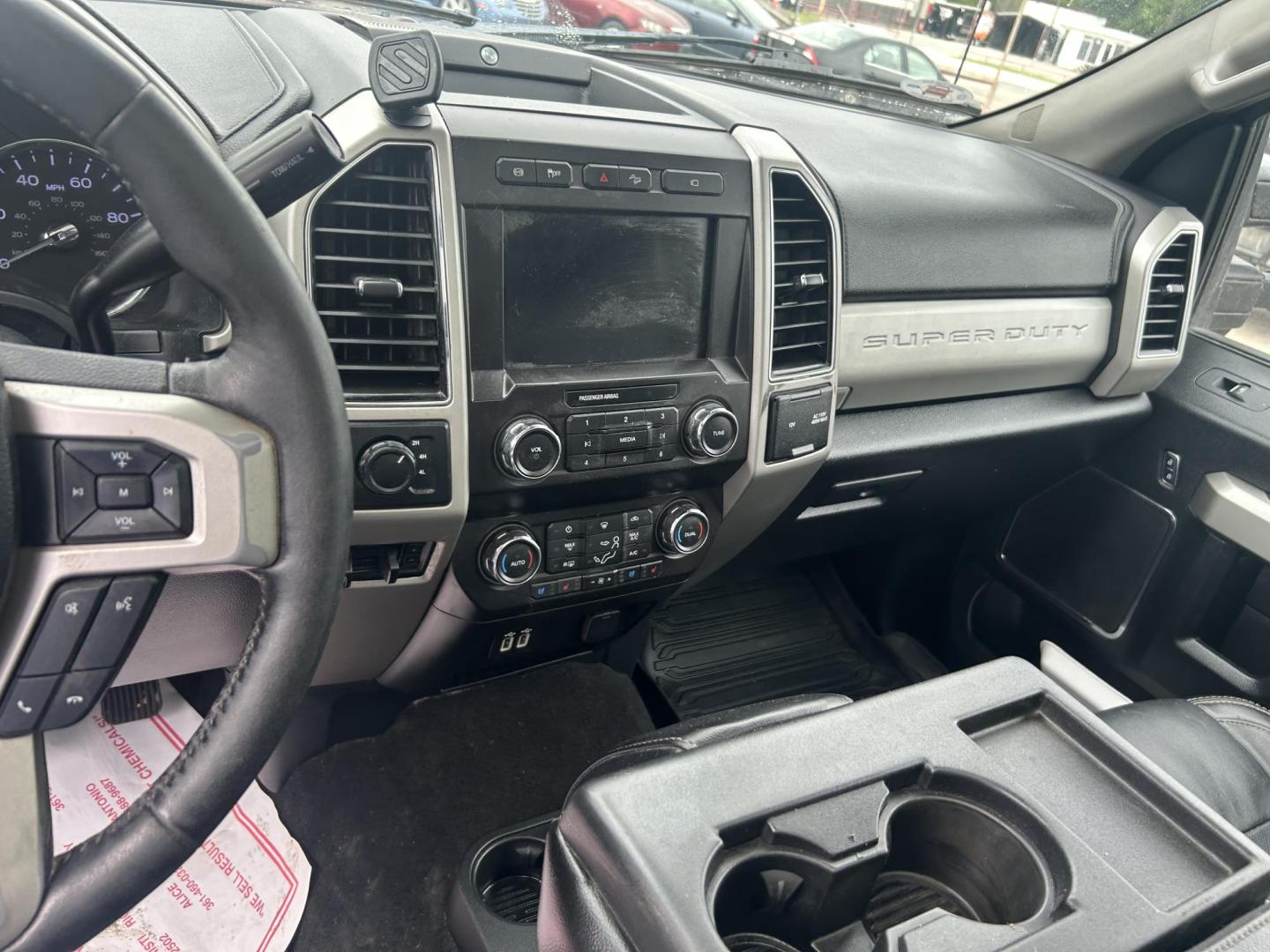 2019 Maroon Ford F-350 SD Lariat Crew Cab Long Bed DRW 4WD (1FT8W3DT1KE) with an 6.7L V8 OHV 16V DIESEL engine, 6A transmission, located at 1687 Business 35 S, New Braunfels, TX, 78130, (830) 625-7159, 29.655487, -98.051491 - Photo#12
