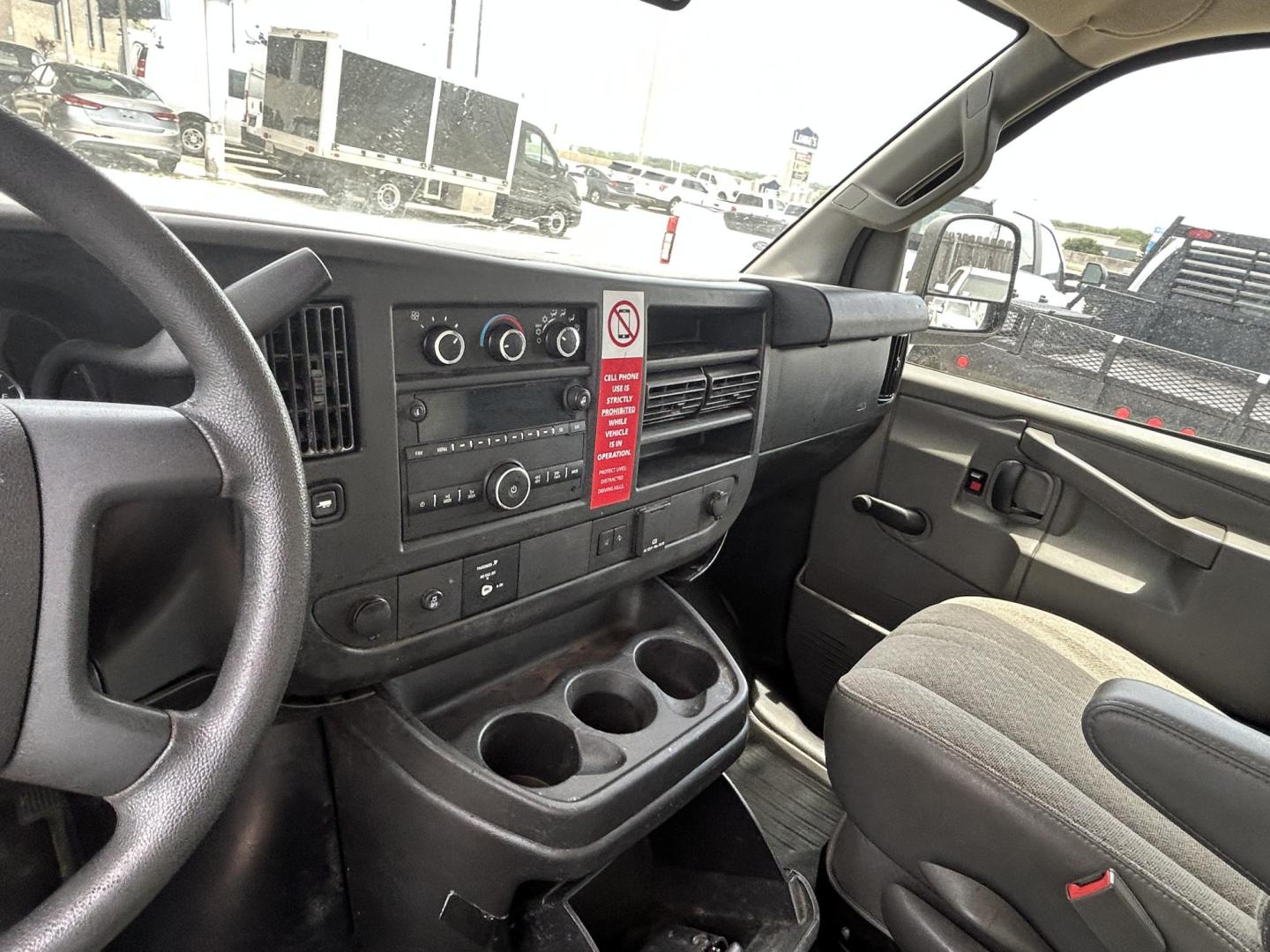 2019 White Chevrolet Express G3500 139" (1GB0GRFP6K1) with an 4.3L V6 F OHV 12V engine, 6A transmission, located at 1687 Business 35 S, New Braunfels, TX, 78130, (830) 625-7159, 29.655487, -98.051491 - Photo#9