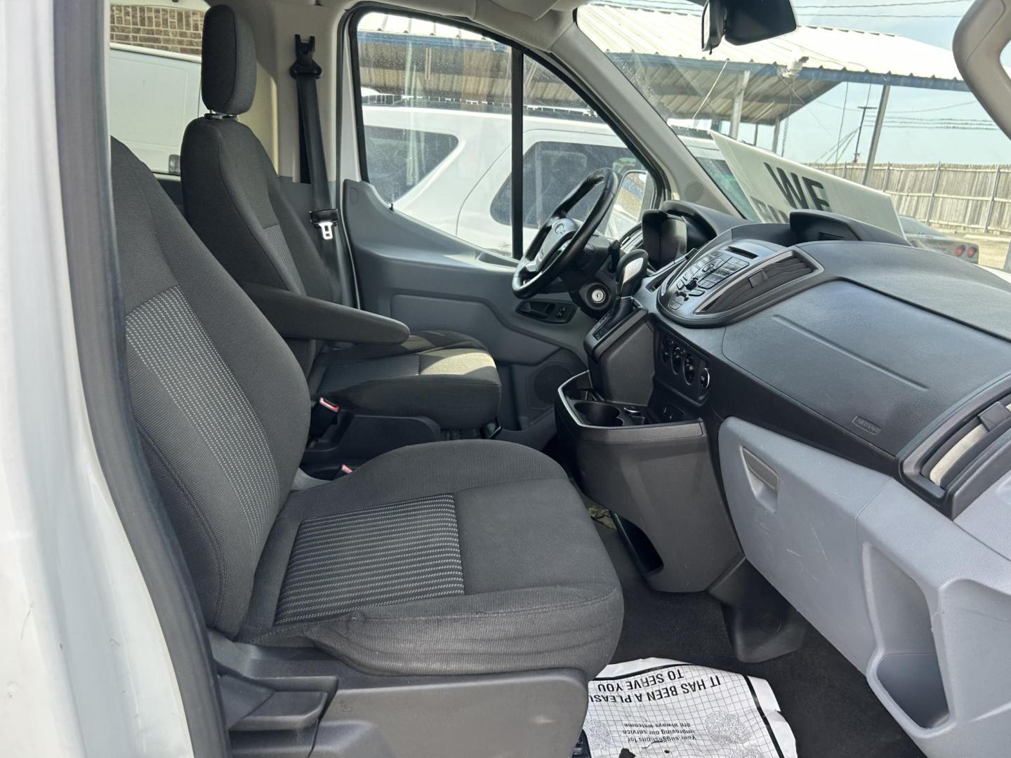 2016 White Ford Transit 350 Wagon Low Roof XLT 60/40 Pass. 148-in. WB (1FBZX2ZM6GK) with an 3.7L V6 DOHC 24V engine, 6A transmission, located at 1687 Business 35 S, New Braunfels, TX, 78130, (830) 625-7159, 29.655487, -98.051491 - Photo#2