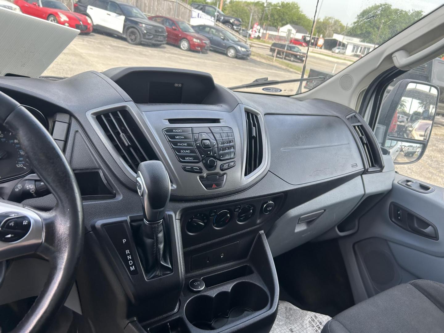 2016 White Ford Transit 350 Wagon Low Roof XLT 60/40 Pass. 148-in. WB (1FBZX2ZM6GK) with an 3.7L V6 DOHC 24V engine, 6A transmission, located at 1687 Business 35 S, New Braunfels, TX, 78130, (830) 625-7159, 29.655487, -98.051491 - Photo#10