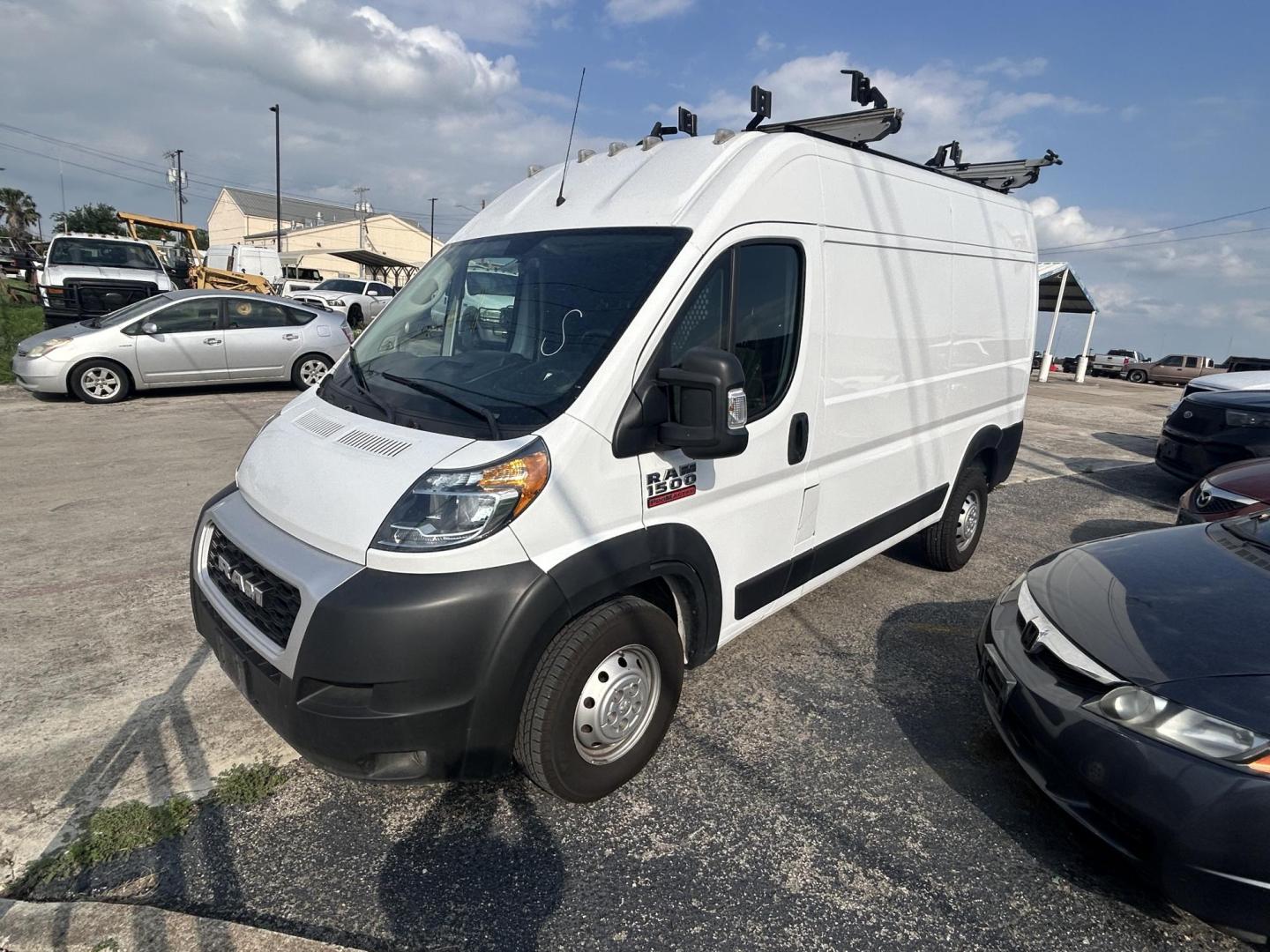 2021 White RAM Promaster 1500 High Roof 136-in. WB (3C6LRVBG0ME) with an 3.6L V6 engine, 6A transmission, located at 1687 Business 35 S, New Braunfels, TX, 78130, (830) 625-7159, 29.655487, -98.051491 - Photo#0