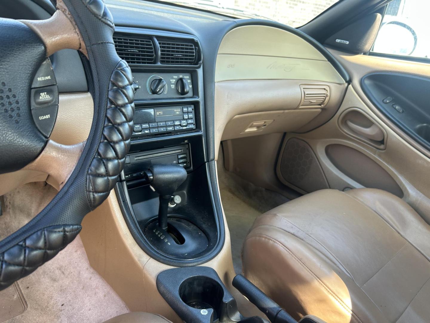 1998 Black Ford Mustang GT (1FAFP42X1WF) with an 4.6L V8 SOHC 16V engine, located at 1687 Business 35 S, New Braunfels, TX, 78130, (830) 625-7159, 29.655487, -98.051491 - Photo#8
