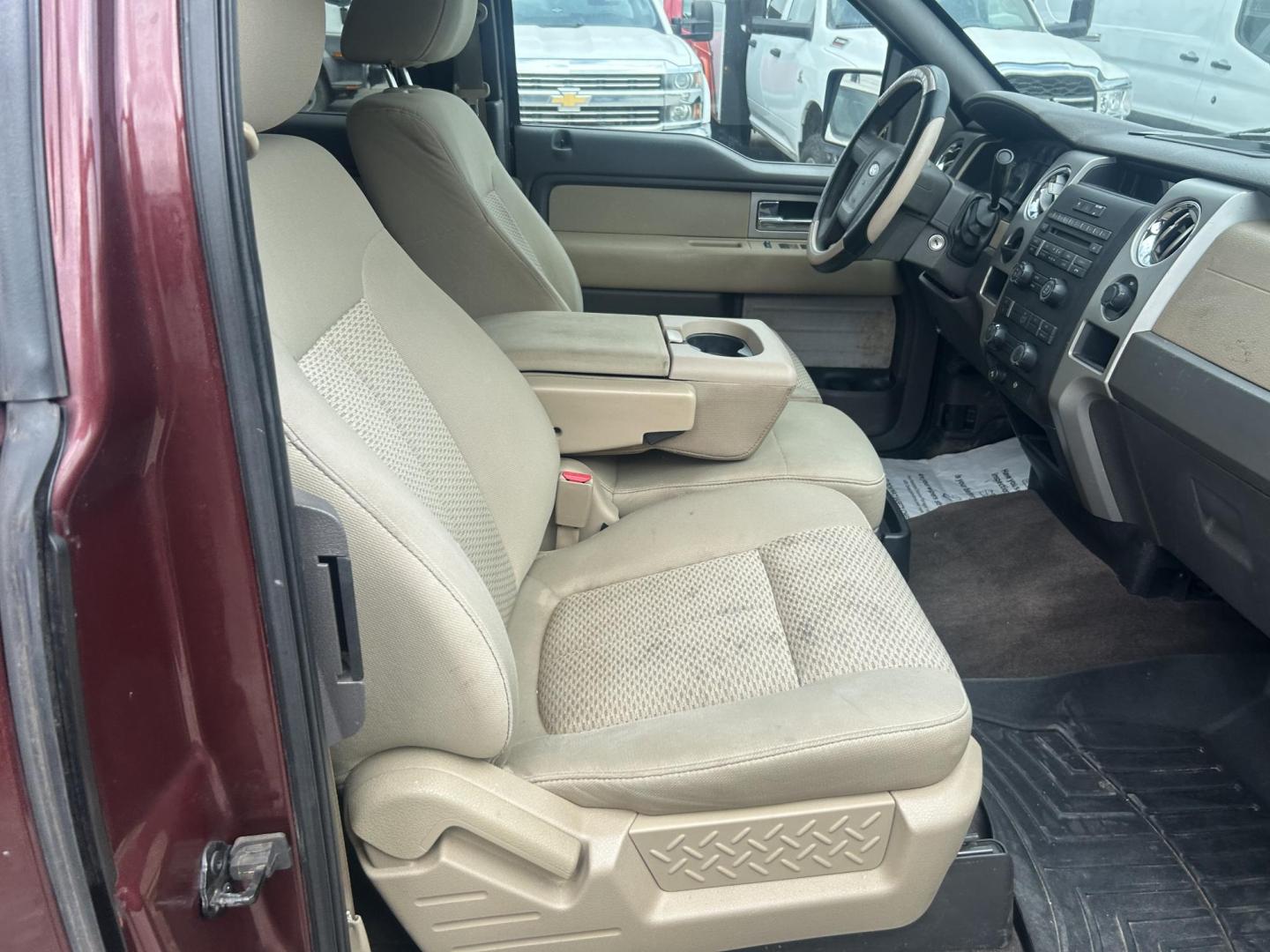 2010 Maroon Ford F-150 Lariat SuperCab 6.5-ft. Bed 2WD (1FTEX1C89AK) with an 4.6L V8 SOHC 24V engine, 4-Speed Automatic transmission, located at 1687 Business 35 S, New Braunfels, TX, 78130, (830) 625-7159, 29.655487, -98.051491 - Photo#5