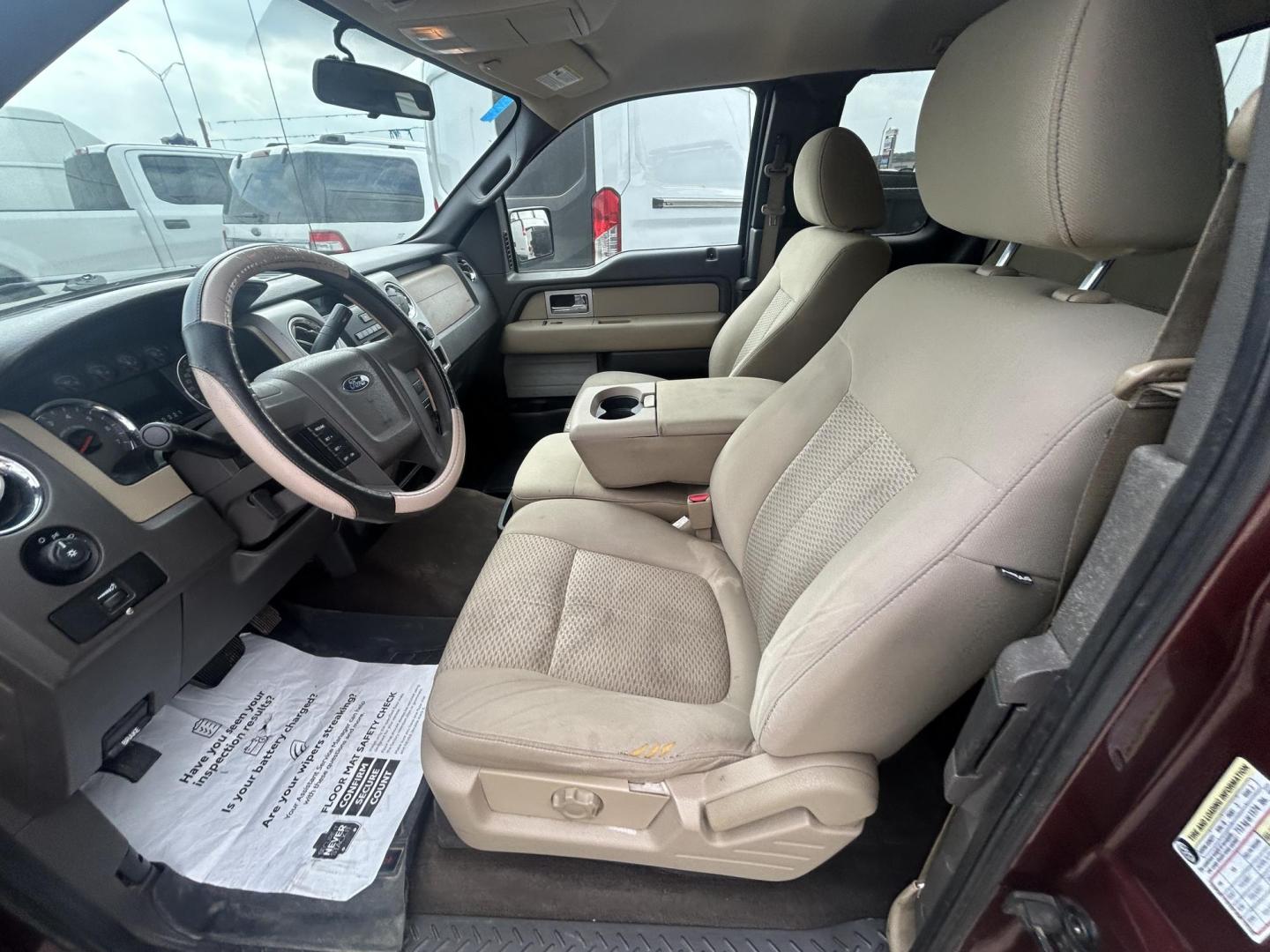 2010 Maroon Ford F-150 Lariat SuperCab 6.5-ft. Bed 2WD (1FTEX1C89AK) with an 4.6L V8 SOHC 24V engine, 4-Speed Automatic transmission, located at 1687 Business 35 S, New Braunfels, TX, 78130, (830) 625-7159, 29.655487, -98.051491 - Photo#4