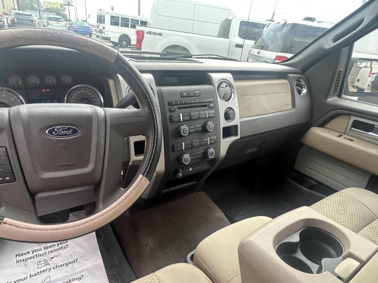 2010 Maroon Ford F-150 Lariat SuperCab 6.5-ft. Bed 2WD (1FTEX1C89AK) with an 4.6L V8 SOHC 24V engine, 4-Speed Automatic transmission, located at 1687 Business 35 S, New Braunfels, TX, 78130, (830) 625-7159, 29.655487, -98.051491 - Photo#8
