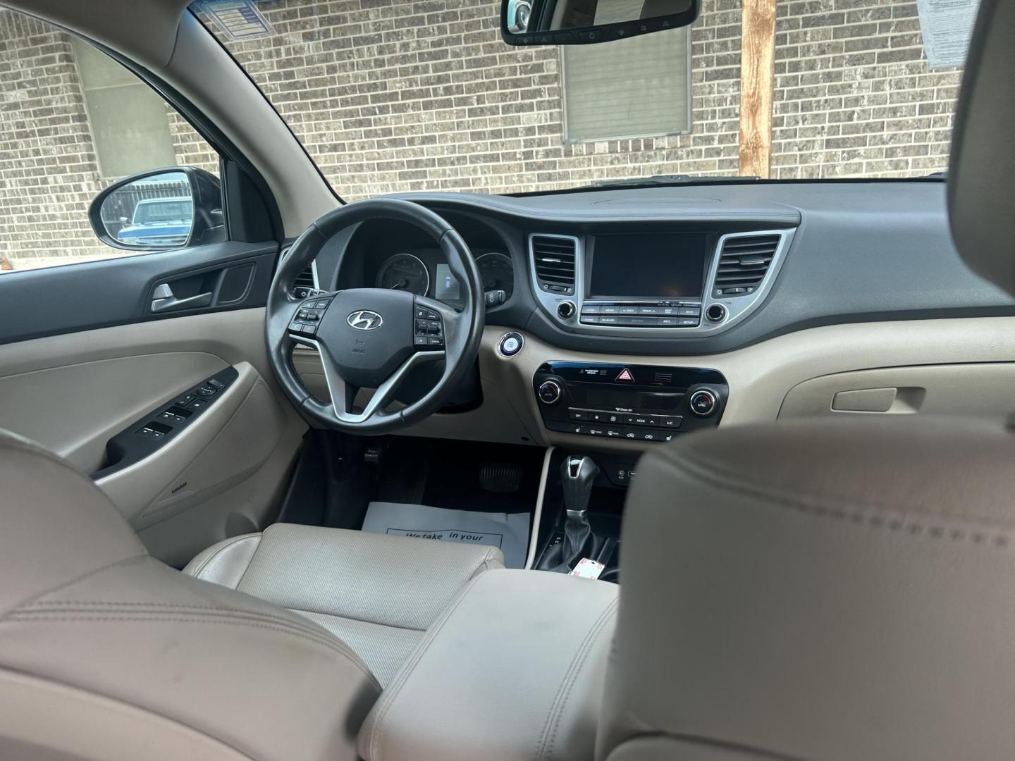 2017 Black Hyundai Tucson Eco (KM8J33A2XHU) with an 1.6L L4 DOHC 16V engine, 7A transmission, located at 1687 Business 35 S, New Braunfels, TX, 78130, (830) 625-7159, 29.655487, -98.051491 - Photo#10