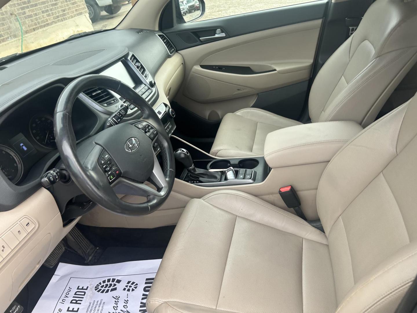 2017 Black Hyundai Tucson Eco (KM8J33A2XHU) with an 1.6L L4 DOHC 16V engine, 7A transmission, located at 1687 Business 35 S, New Braunfels, TX, 78130, (830) 625-7159, 29.655487, -98.051491 - Photo#6