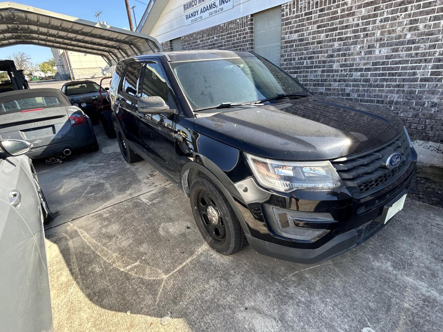 2018 Black Ford Explorer Police 4WD (1FM5K8AR3JG) with an 3.7L V6 DOHC 24V engine, 6A transmission, located at 1687 Business 35 S, New Braunfels, TX, 78130, (830) 625-7159, 29.655487, -98.051491 - Photo#1