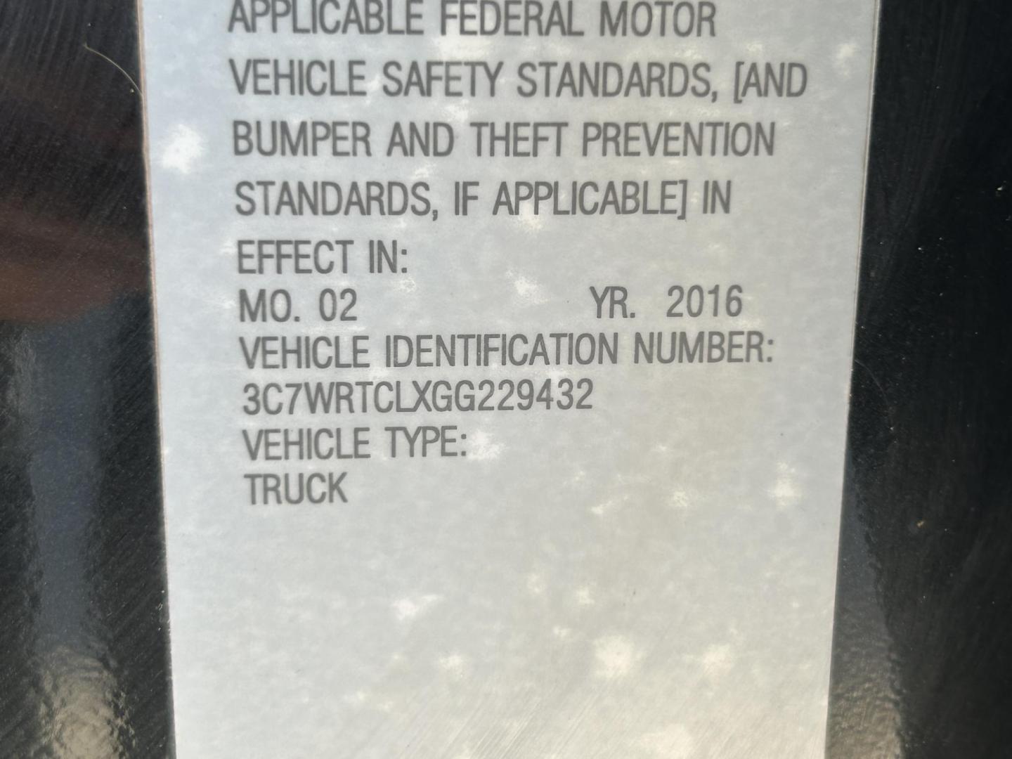 2016 Black RAM 3500 Crew Cab 4WD DRW (3C7WRTCLXGG) with an 6.7L L6 OHV 24V TURBO DIESEL engine, 6A transmission, located at 1687 Business 35 S, New Braunfels, TX, 78130, (830) 625-7159, 29.655487, -98.051491 - Photo#14