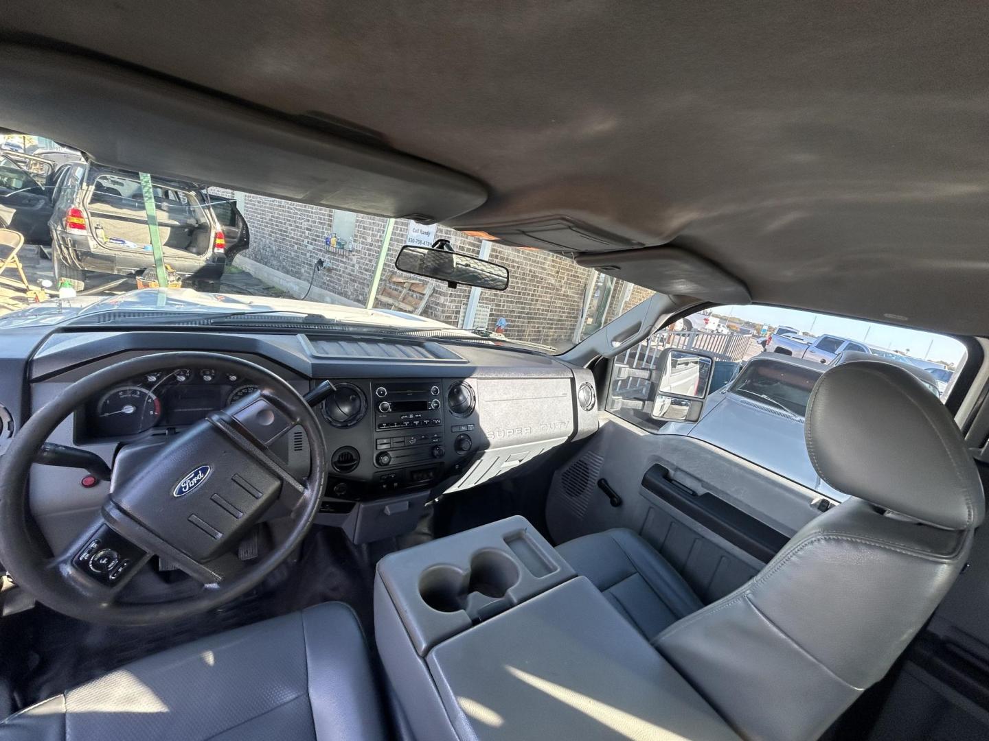 2014 White Ford F-250 SD XL SuperCab 2WD (1FT7X2AT0EE) with an 6.7L V8 OHV 16V DIESEL engine, 6-Speed Automatic transmission, located at 1687 Business 35 S, New Braunfels, TX, 78130, (830) 625-7159, 29.655487, -98.051491 - Photo#10