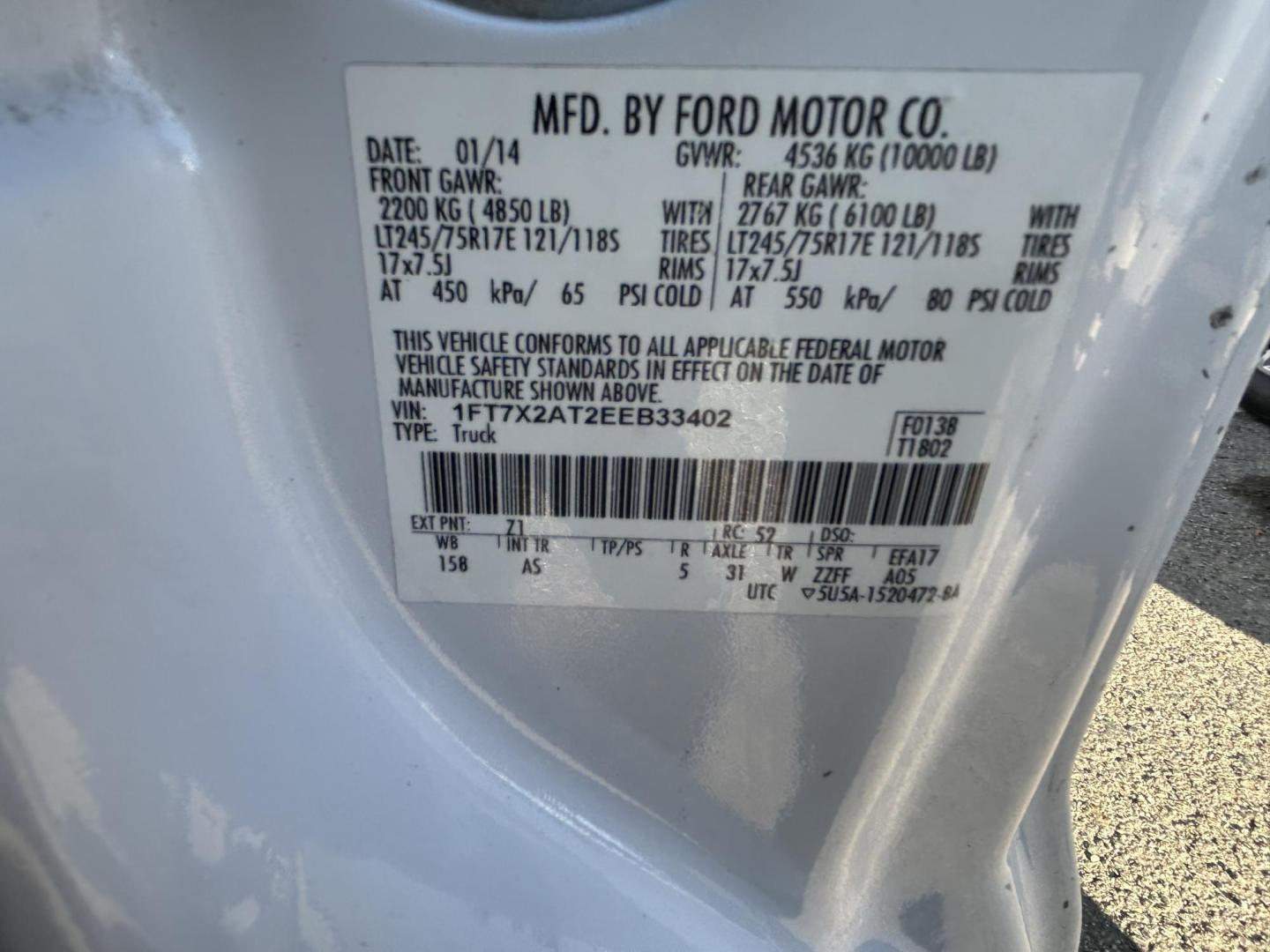 2014 Ford F-250 SD XL SuperCab 2WD (1FT7X2AT2EE) with an 6.7L V8 OHV 16V DIESEL engine, 6-Speed Automatic transmission, located at 1687 Business 35 S, New Braunfels, TX, 78130, (830) 625-7159, 29.655487, -98.051491 - Photo#12