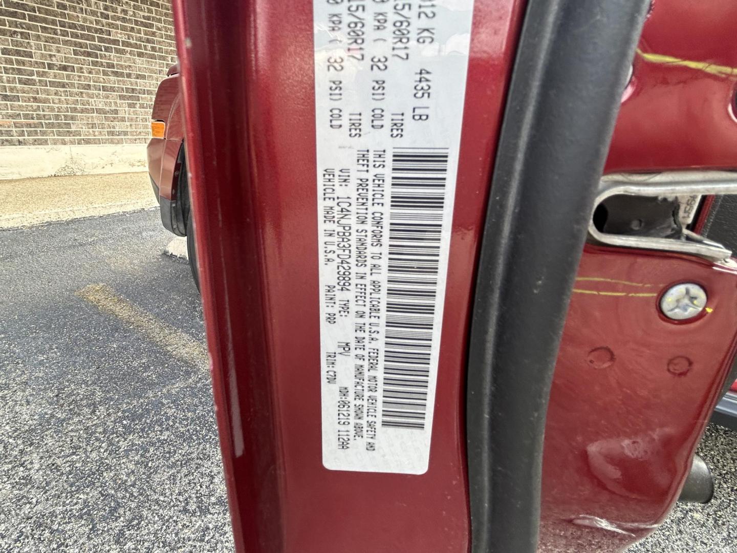 2015 Red Jeep Patriot Sport 2WD (1C4NJPBA3FD) with an 2.0L L4 DOHC 16V engine, located at 1687 Business 35 S, New Braunfels, TX, 78130, (830) 625-7159, 29.655487, -98.051491 - Photo#13