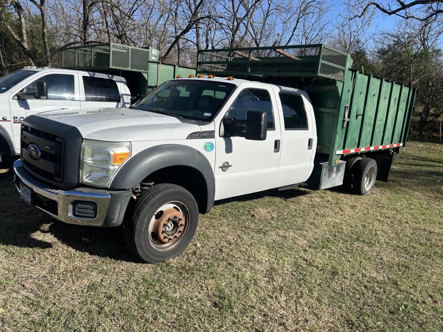 2012 White Ford F-550 Crew Cab DRW 4WD (1FD0W5HT4CE) with an 6.7L V8 OHV 16V DIESEL engine, located at 1687 Business 35 S, New Braunfels, TX, 78130, (830) 625-7159, 29.655487, -98.051491 - Photo#0