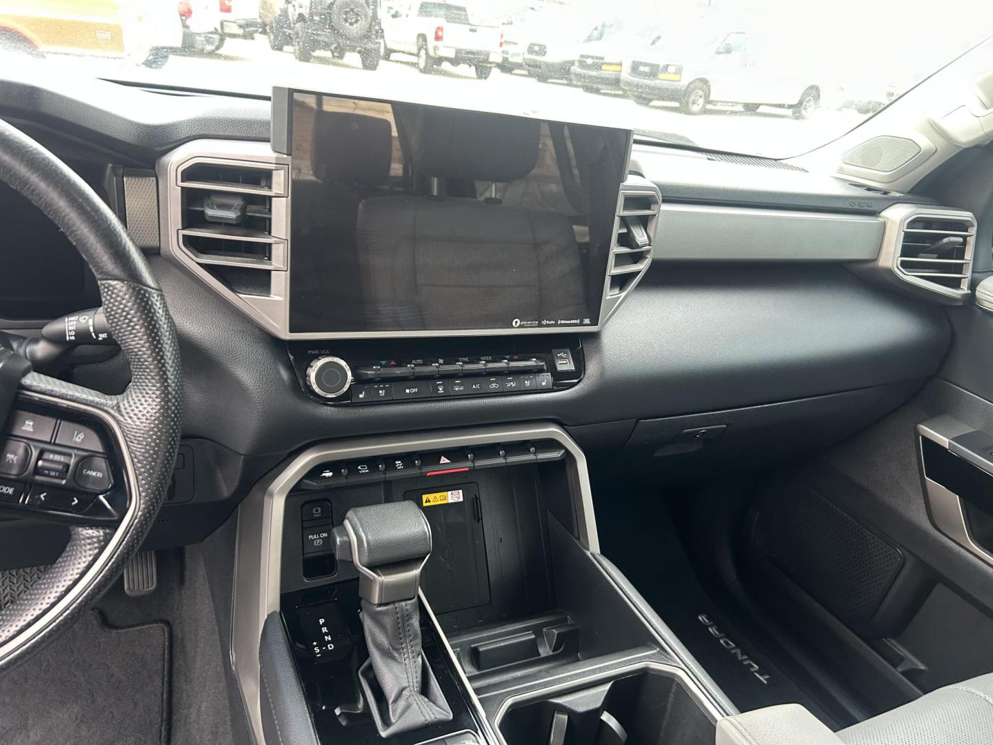 2024 White Toyota Tundra Limited CrewMax 4WD Hybrid (5TFJC5DB3RX) with an 3.4L V6 DOHC 24V HYBRID engine, 6A transmission, located at 1687 Business 35 S, New Braunfels, TX, 78130, (830) 625-7159, 29.655487, -98.051491 - Photo#12