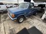 1991 Blue Ford F-150 Reg. Cab Long Bed 4WD (2FTEF14N1MC) with an 5.0L V8 OHV 16V engine, 4-Speed Automatic Overdrive transmission, located at 1687 Business 35 S, New Braunfels, TX, 78130, (830) 625-7159, 29.655487, -98.051491 - Photo#0
