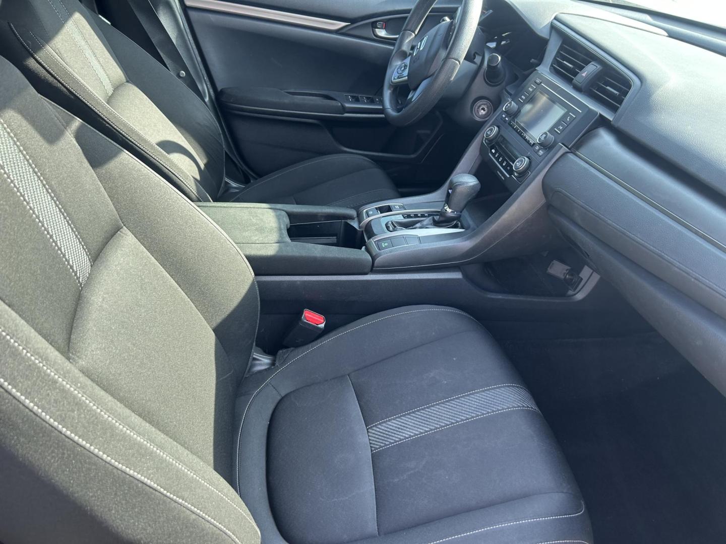 2017 Silver Honda Civic LX CVT (SHHFK7H20HU) with an 2.0L L4 DOHC 16V TURBO engine, CVT transmission, located at 1687 Business 35 S, New Braunfels, TX, 78130, (830) 625-7159, 29.655487, -98.051491 - Photo#2