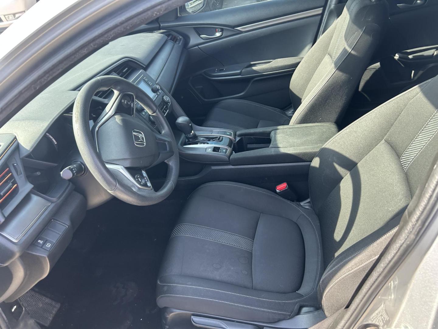 2017 Silver Honda Civic LX CVT (SHHFK7H20HU) with an 2.0L L4 DOHC 16V TURBO engine, CVT transmission, located at 1687 Business 35 S, New Braunfels, TX, 78130, (830) 625-7159, 29.655487, -98.051491 - Photo#10