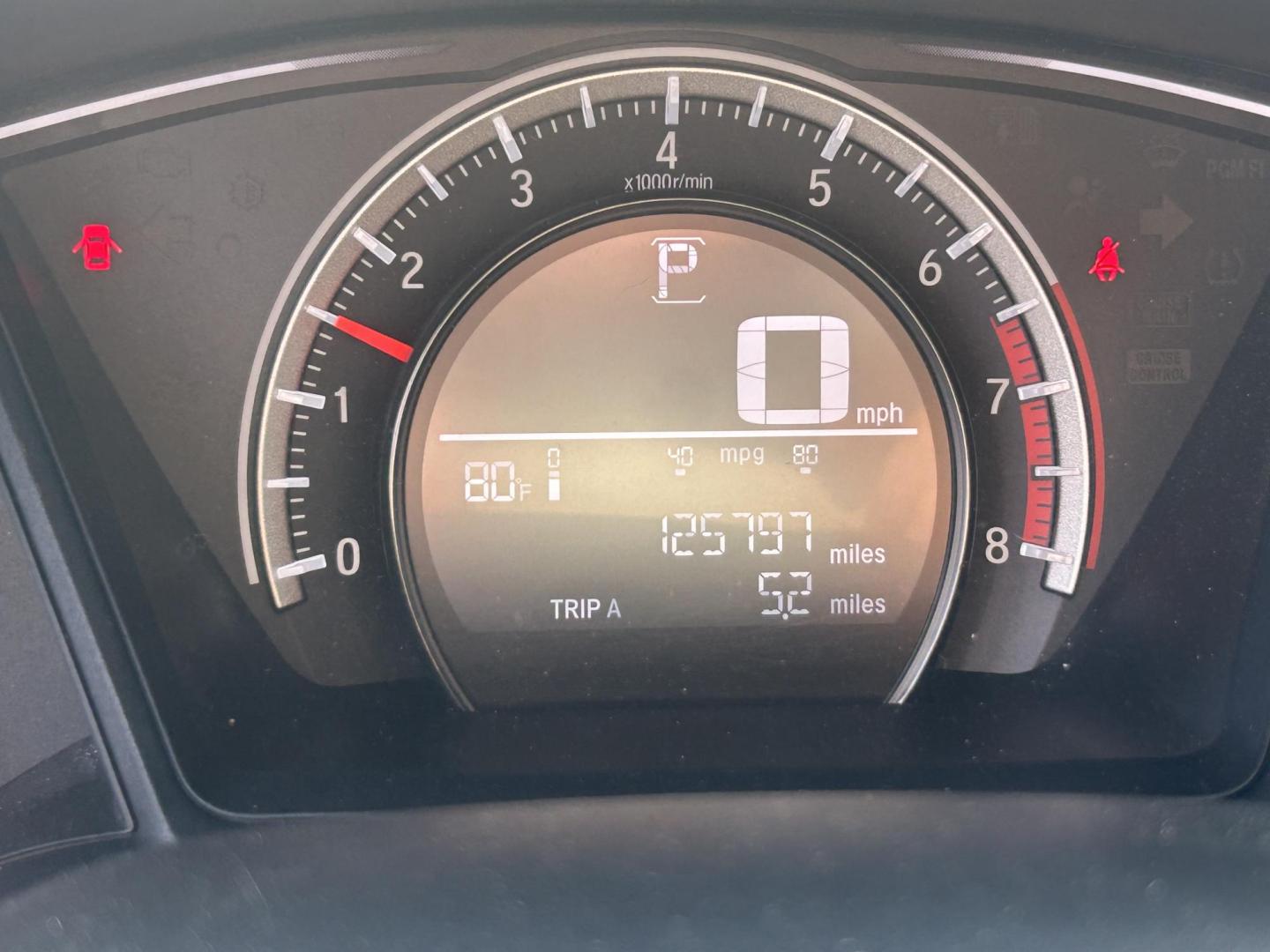 2017 Silver Honda Civic LX CVT (SHHFK7H20HU) with an 2.0L L4 DOHC 16V TURBO engine, CVT transmission, located at 1687 Business 35 S, New Braunfels, TX, 78130, (830) 625-7159, 29.655487, -98.051491 - Photo#11