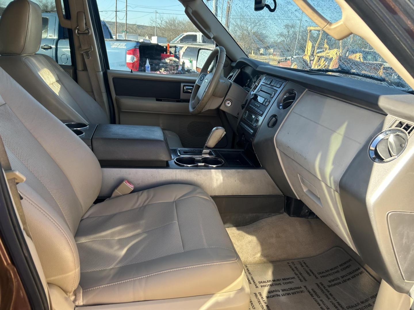 2011 Brown Ford Expedition XLT 2WD (1FMJU1H56BE) with an 5.4L V8 SOHC 16V FFV engine, 6-Speed Automatic transmission, located at 1687 Business 35 S, New Braunfels, TX, 78130, (830) 625-7159, 29.655487, -98.051491 - Photo#2