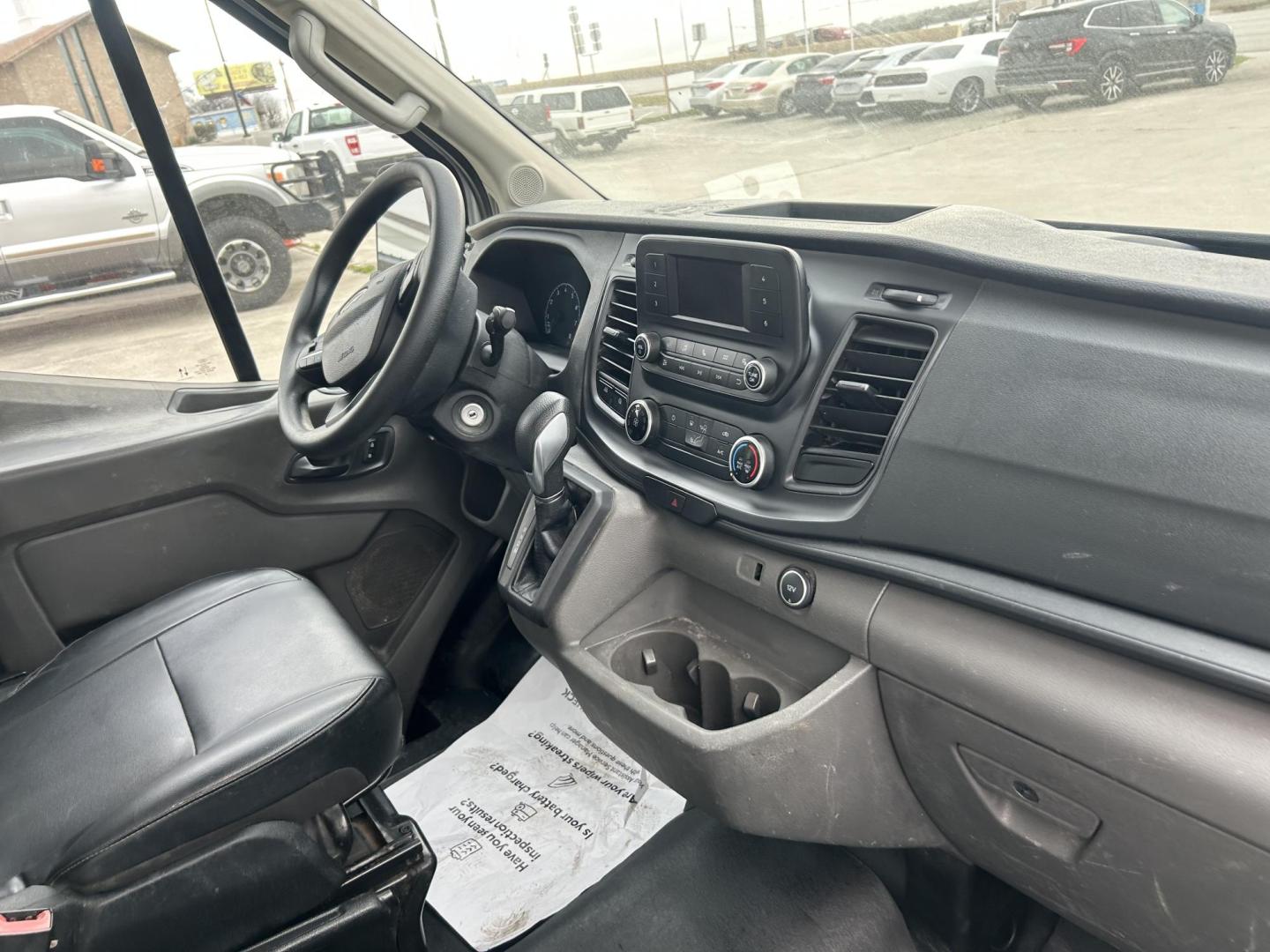 2020 White Ford Transit 250 Van Med. Roof w/Sliding Pass. 130-in. WB (1FTBR1C8XLK) with an 3.5L V6 DOHC 24V engine, 6A transmission, located at 1687 Business 35 S, New Braunfels, TX, 78130, (830) 625-7159, 29.655487, -98.051491 - Photo#3