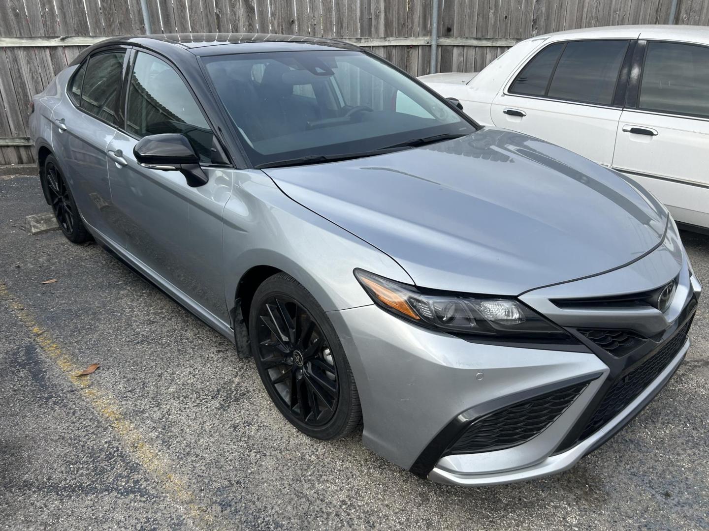 2023 Silver Toyota Camry XSE V6 (4T1KZ1AK0PU) with an 3.0L V6 DOHC 24V engine, 8A transmission, located at 1687 Business 35 S, New Braunfels, TX, 78130, (830) 625-7159, 29.655487, -98.051491 - Photo#1