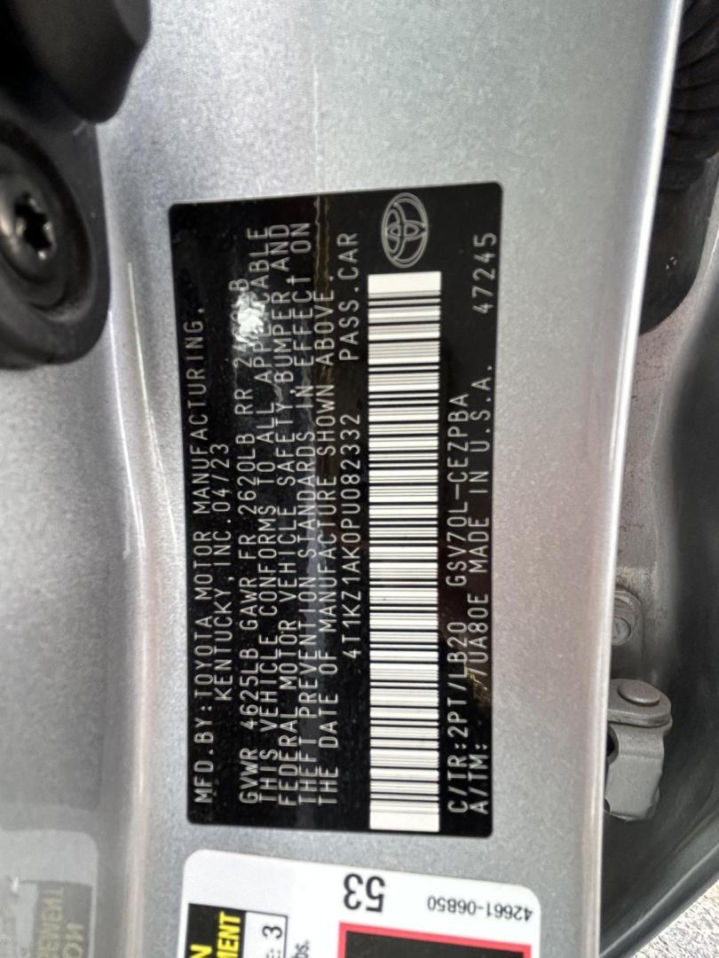 2023 Silver Toyota Camry XSE V6 (4T1KZ1AK0PU) with an 3.0L V6 DOHC 24V engine, 8A transmission, located at 1687 Business 35 S, New Braunfels, TX, 78130, (830) 625-7159, 29.655487, -98.051491 - Photo#12