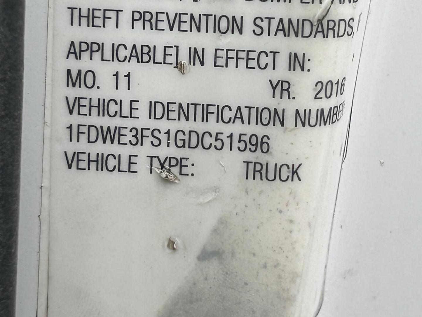 2016 White Ford E-Series Van E-350 Super Duty (1FDWE3FS1GD) with an 6.8L V10 SOHC 20V engine, located at 1687 Business 35 S, New Braunfels, TX, 78130, (830) 625-7159, 29.655487, -98.051491 - Photo#10