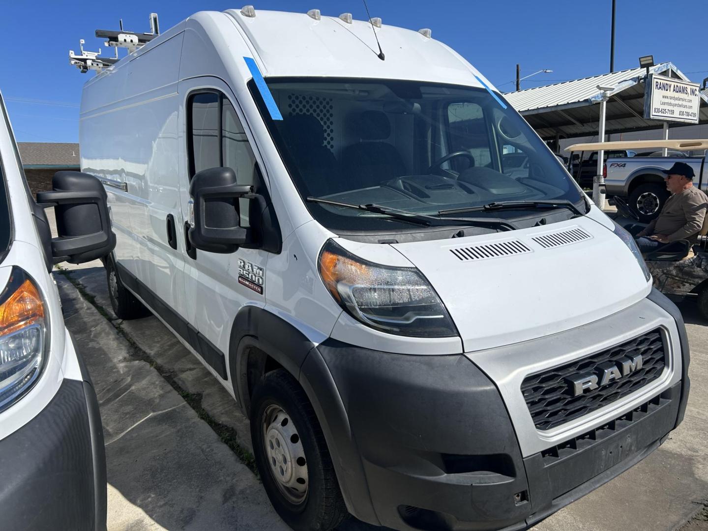 2020 White RAM Promaster 3500 High Roof Tradesman 159-in. WB Ext (3C6URVJG3LE) with an 3.6L V6 engine, 6A transmission, located at 1687 Business 35 S, New Braunfels, TX, 78130, (830) 625-7159, 29.655487, -98.051491 - Photo#1
