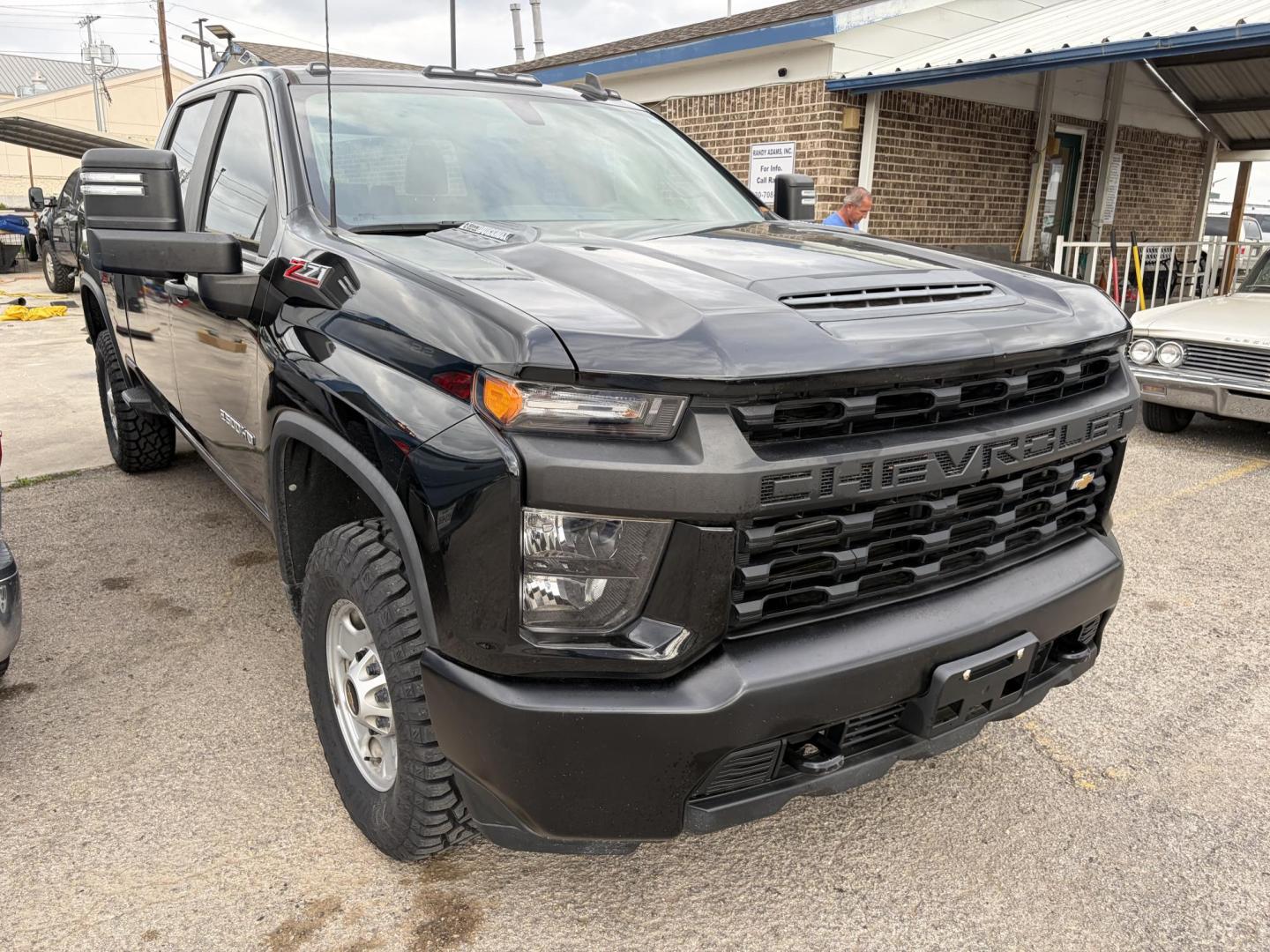 2020 Black Chevrolet Silverado 2500HD Work Truck Crew Cab Short Box 4WD (1GC4YLEY5LF) with an 6.6L V8 OHV 16V DIESEL engine, 6A transmission, located at 1687 Business 35 S, New Braunfels, TX, 78130, (830) 625-7159, 29.655487, -98.051491 - Photo#1