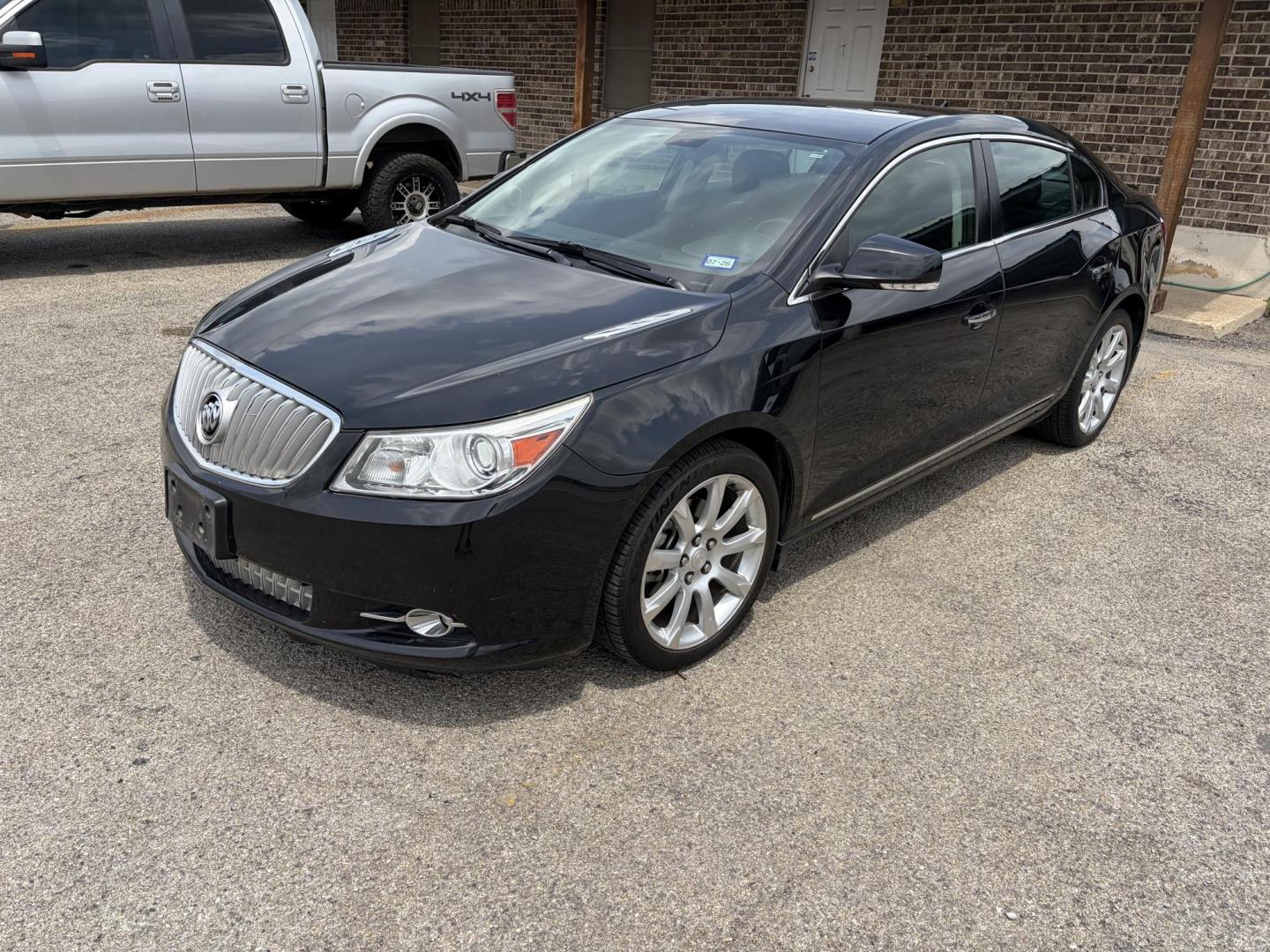 2011 Black Buick LaCrosse CXS (1G4GE5GD7BF) with an 3.6L V6 DOHC 24V engine, 6-Speed Automatic Overdrive transmission, located at 1687 Business 35 S, New Braunfels, TX, 78130, (830) 625-7159, 29.655487, -98.051491 - Photo#0