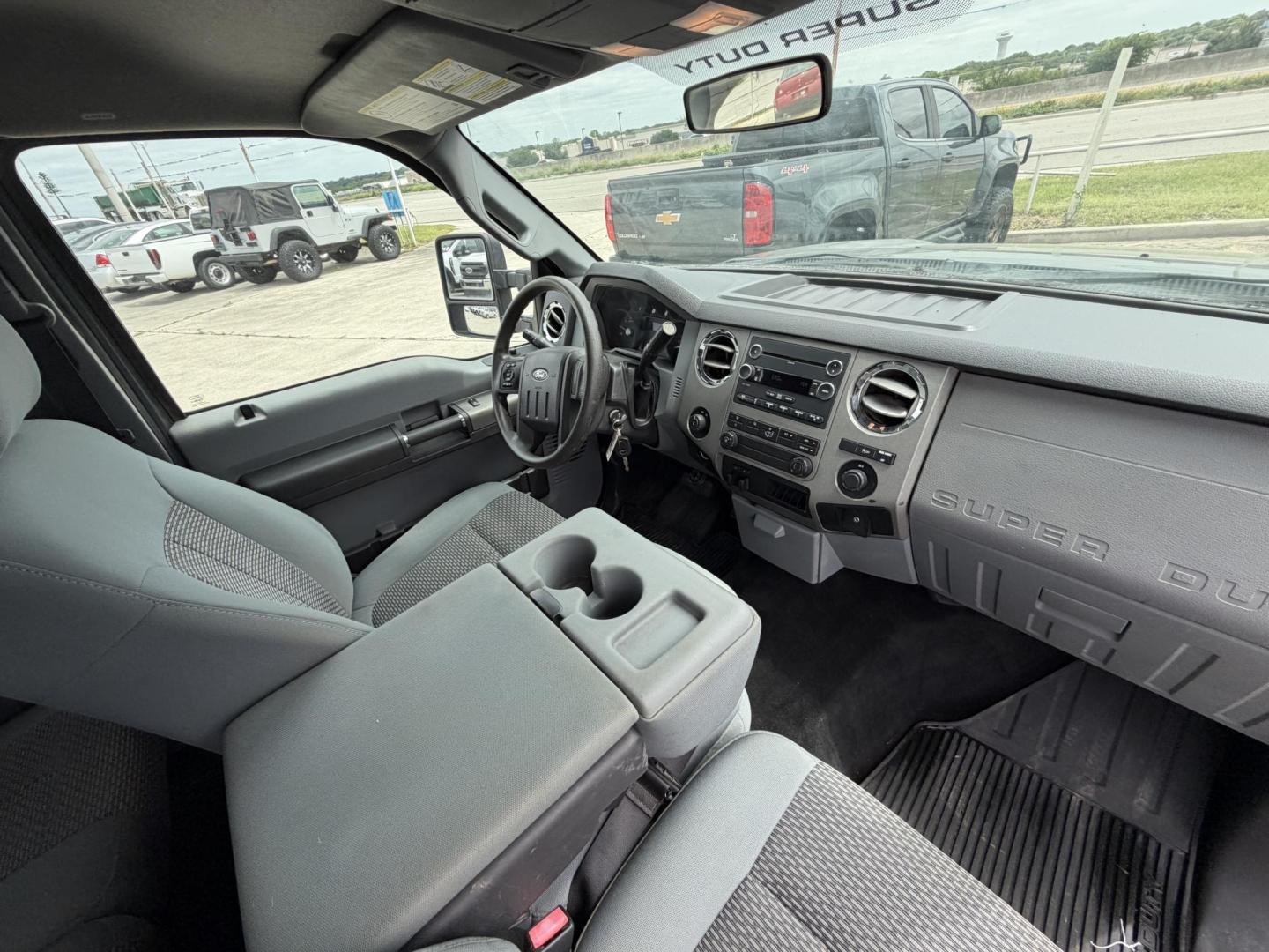 2012 Gray Ford F-250 SD Lariat SuperCab 2WD (1FT7X2A6XCE) with an 6.2L V8 OHV 16V engine, 6-Speed Automatic transmission, located at 1687 Business 35 S, New Braunfels, TX, 78130, (830) 625-7159, 29.655487, -98.051491 - Photo#5