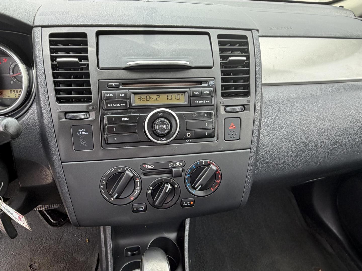 2011 Black Nissan Versa 1.8 S Hatchback (3N1BC1CP1BL) with an 1.8L L4 DOHC 16V engine, located at 1687 Business 35 S, New Braunfels, TX, 78130, (830) 625-7159, 29.655487, -98.051491 - Photo#11