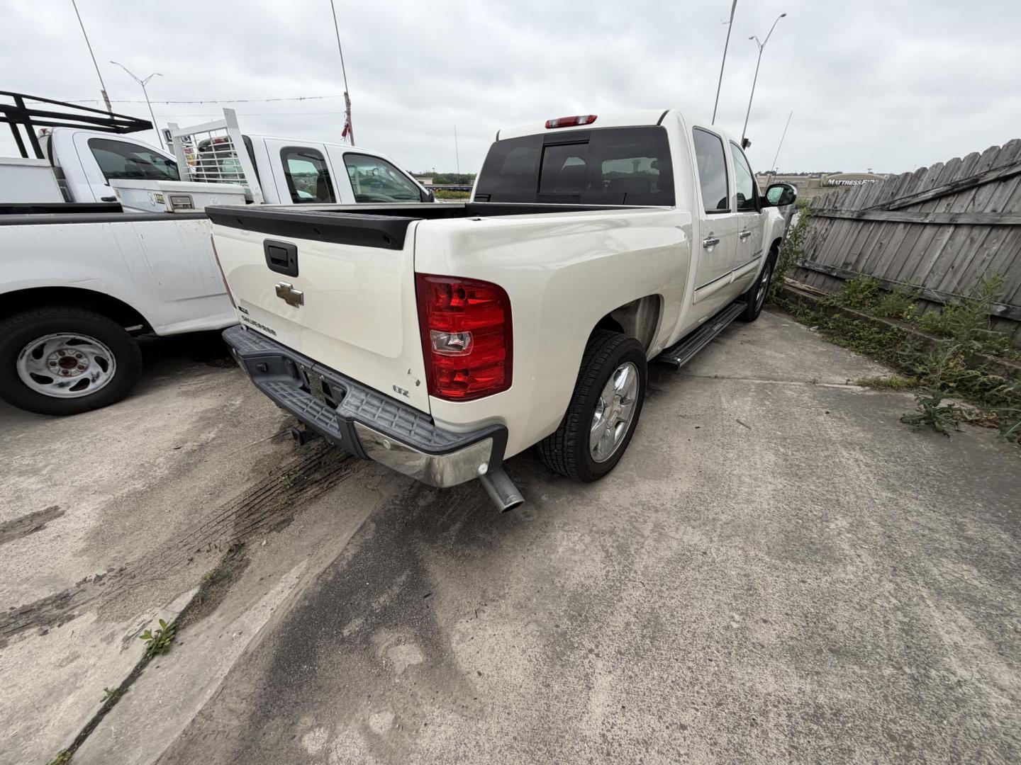 2009 White Chevrolet Silverado 1500 LTZ Crew Cab 2WD (3GCEC33029G) with an 5.3L V8 OHV 16V FFV engine, 4-Speed Automatic transmission, located at 1687 Business 35 S, New Braunfels, TX, 78130, (830) 625-7159, 29.655487, -98.051491 - Photo#8