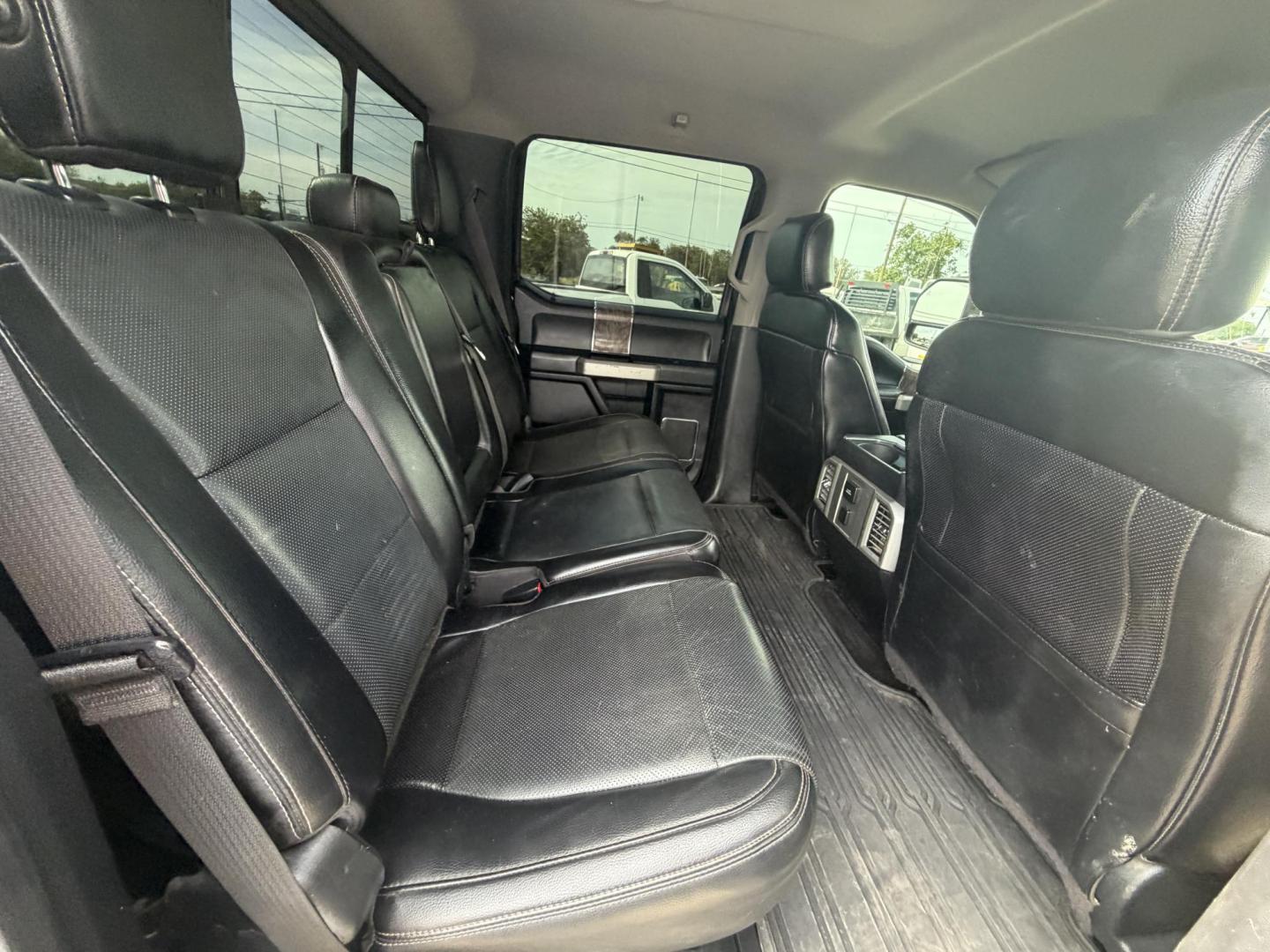2017 Black Ford F-350 SD Lariat Crew Cab Long Bed DRW 4WD (1FT8W3DT5HE) with an 6.7L V8 OHV 16V DIESEL engine, 6A transmission, located at 1687 Business 35 S, New Braunfels, TX, 78130, (830) 625-7159, 29.655487, -98.051491 - Photo#4