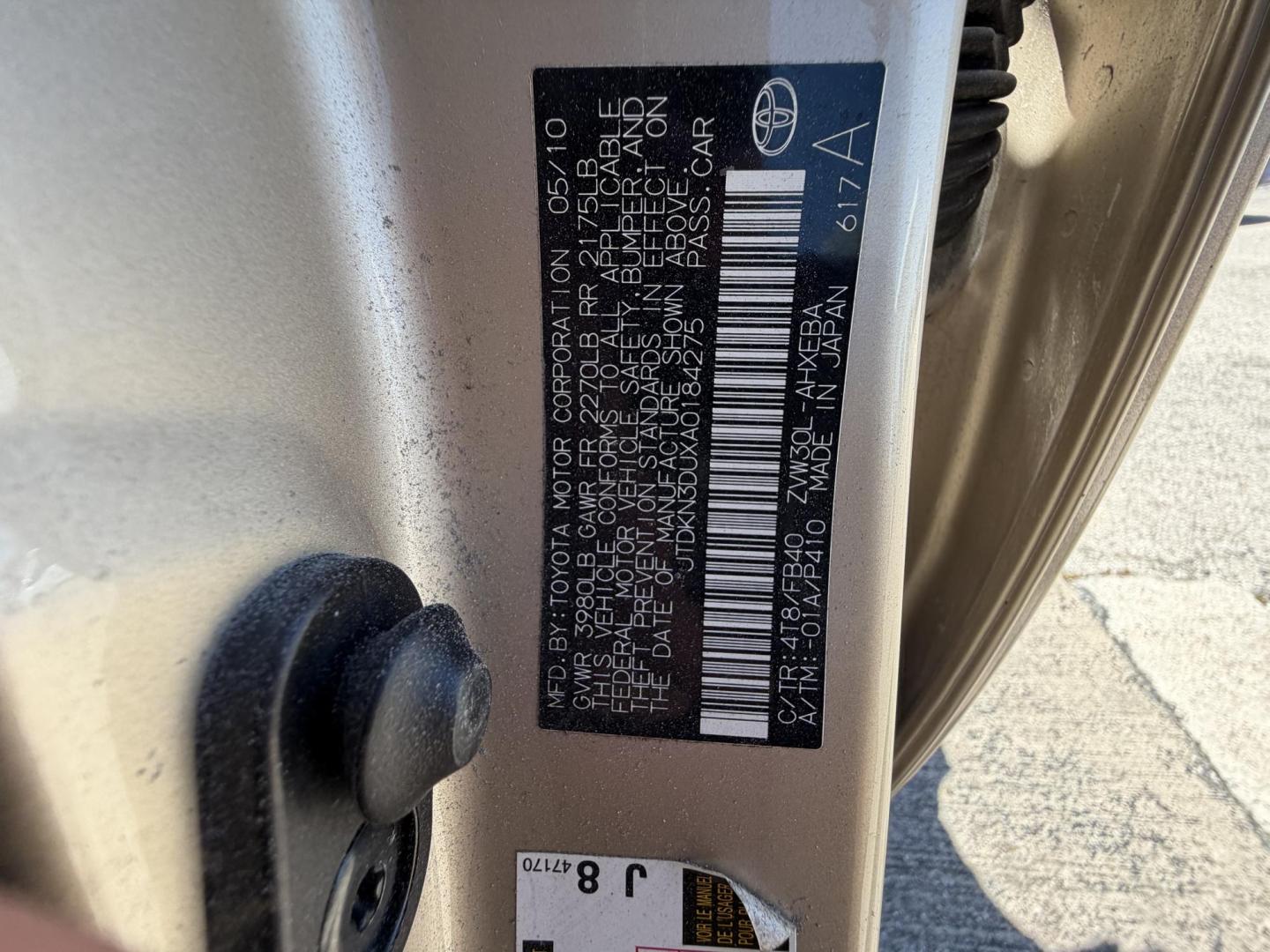 2010 Tan Toyota Prius Prius II (JTDKN3DUXA0) with an 1.8L L4 DOHC 16V engine, Continuously Variable Transmisson transmission, located at 1687 Business 35 S, New Braunfels, TX, 78130, (830) 625-7159, 29.655487, -98.051491 - Photo#10