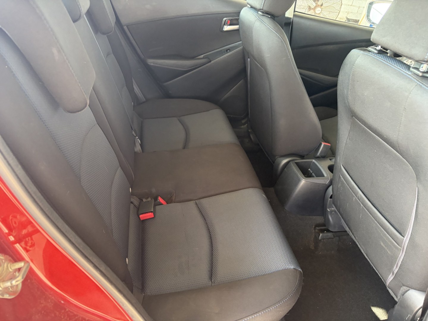 2017 Red Scion Yaris iA iA (3MYDLBYV8HY) with an 1.5L L4 DOHC 16V engine, 6A transmission, located at 1687 Business 35 S, New Braunfels, TX, 78130, (830) 625-7159, 29.655487, -98.051491- Photo#4
