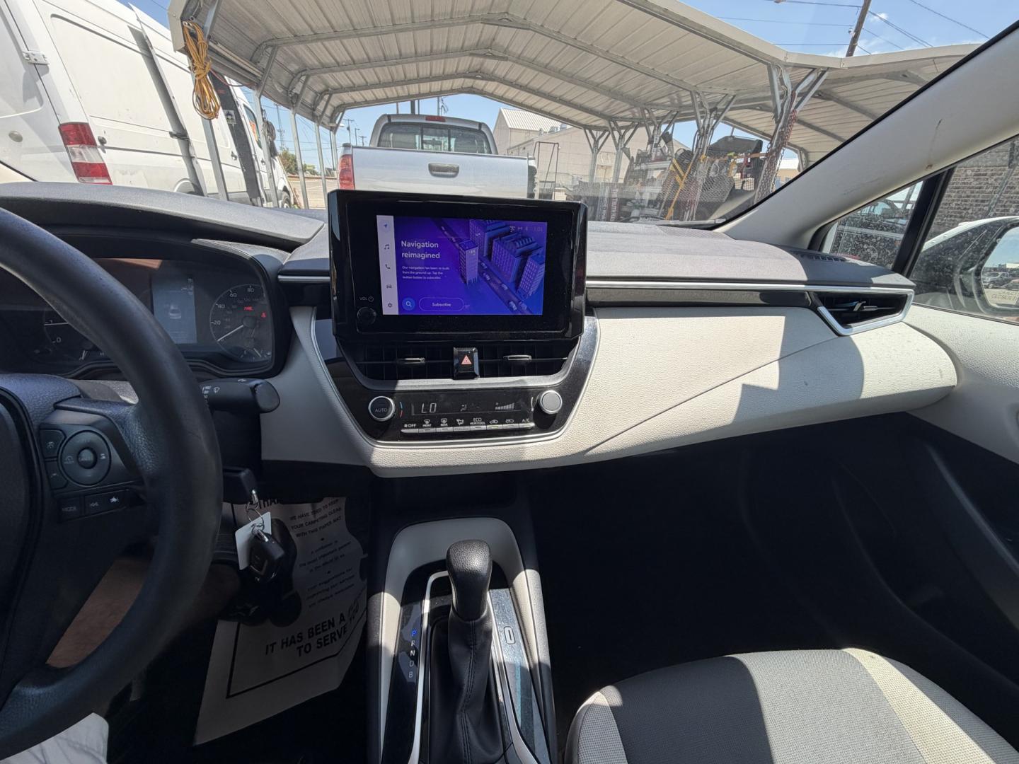 2023 White Toyota Corolla LE (5YFB4MDE6PP) with an 2.0L L4 DOHC 16V engine, CVT transmission, located at 1687 Business 35 S, New Braunfels, TX, 78130, (830) 625-7159, 29.655487, -98.051491- Photo#12