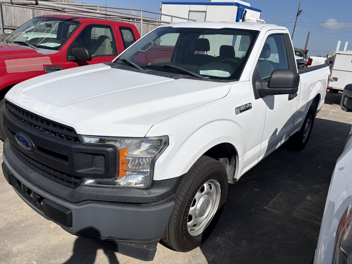 2018 White Ford F-150 XL 8-ft. Bed 2WD (1FTMF1CB9JK) with an 3.3L V6 DOHC 24V engine, 6A transmission, located at 1687 Business 35 S, New Braunfels, TX, 78130, (830) 625-7159, 29.655487, -98.051491- Photo#0