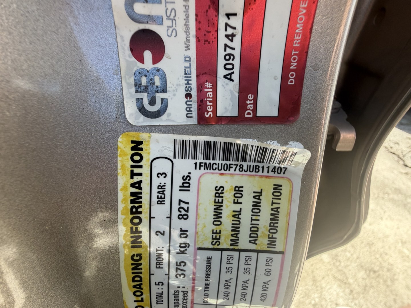 2018 Gold Ford Escape S FWD (1FMCU0F78JU) with an 2.5L L4 DOHC 16V engine, 6A transmission, located at 1687 Business 35 S, New Braunfels, TX, 78130, (830) 625-7159, 29.655487, -98.051491- Photo#14