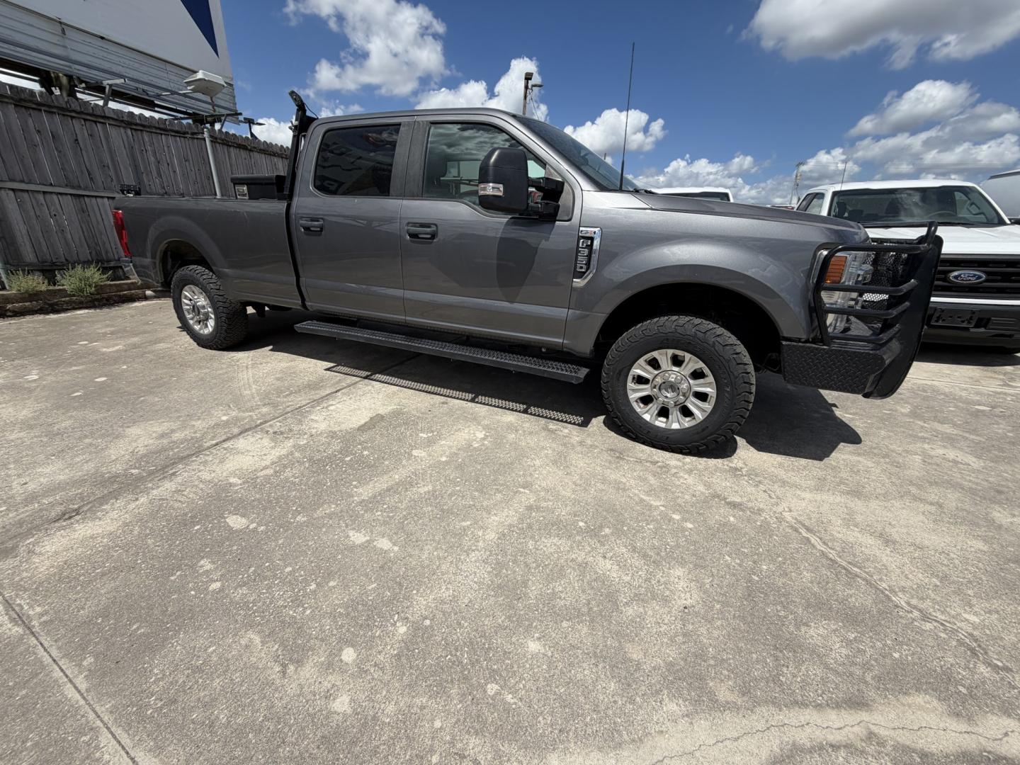 2022 Gray Ford F-350 SD STX Crew Cab Long Bed 4WD (1FT7W3BN1NE) with an 7.3L V8 OHV 16V engine, 6A transmission, located at 1687 Business 35 S, New Braunfels, TX, 78130, (830) 625-7159, 29.655487, -98.051491- Photo#1