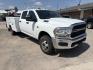 2024 White RAM 3500 Crew Cab 4WD DRW (3C7WRTCL0RG) with an 6.7L L6 OHV 24V TURBO DIESEL engine, 6A transmission, located at 1687 Business 35 S, New Braunfels, TX, 78130, (830) 625-7159, 29.655487, -98.051491- Photo#1