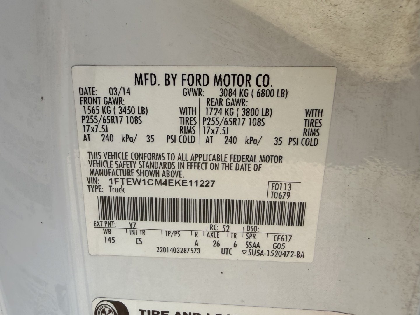 2014 White Ford F-150 XLT SuperCrew 5.5-ft. Bed 2WD (1FTEW1CM4EK) with an 3.7L V6 DOHC 24V engine, 6A transmission, located at 1687 Business 35 S, New Braunfels, TX, 78130, (830) 625-7159, 29.655487, -98.051491- Photo#12