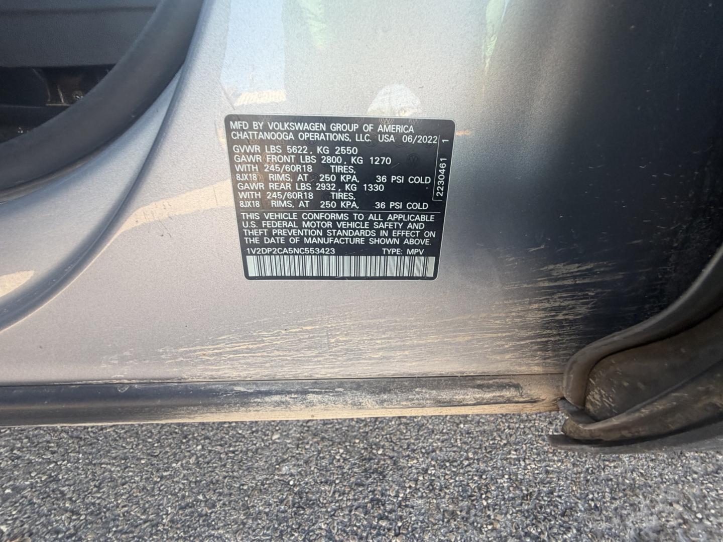 2022 Silver Volkswagen Atlas SE (1V2DP2CA5NC) with an 2.0L L4 DOHC 16V engine, 8A transmission, located at 1687 Business 35 S, New Braunfels, TX, 78130, (830) 625-7159, 29.655487, -98.051491- Photo#15